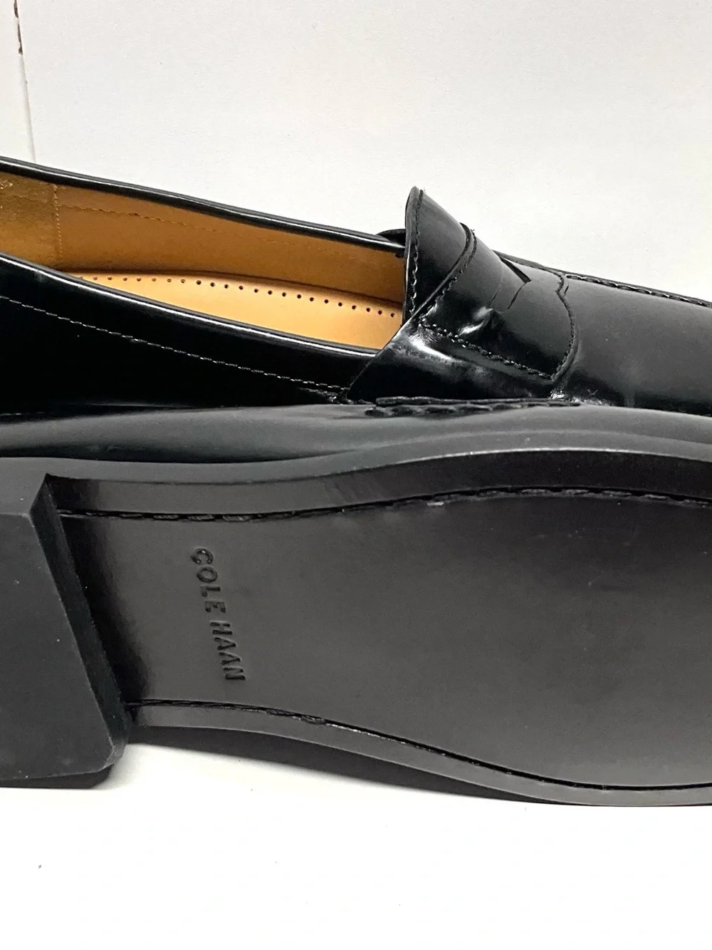 Cole Haan polished black